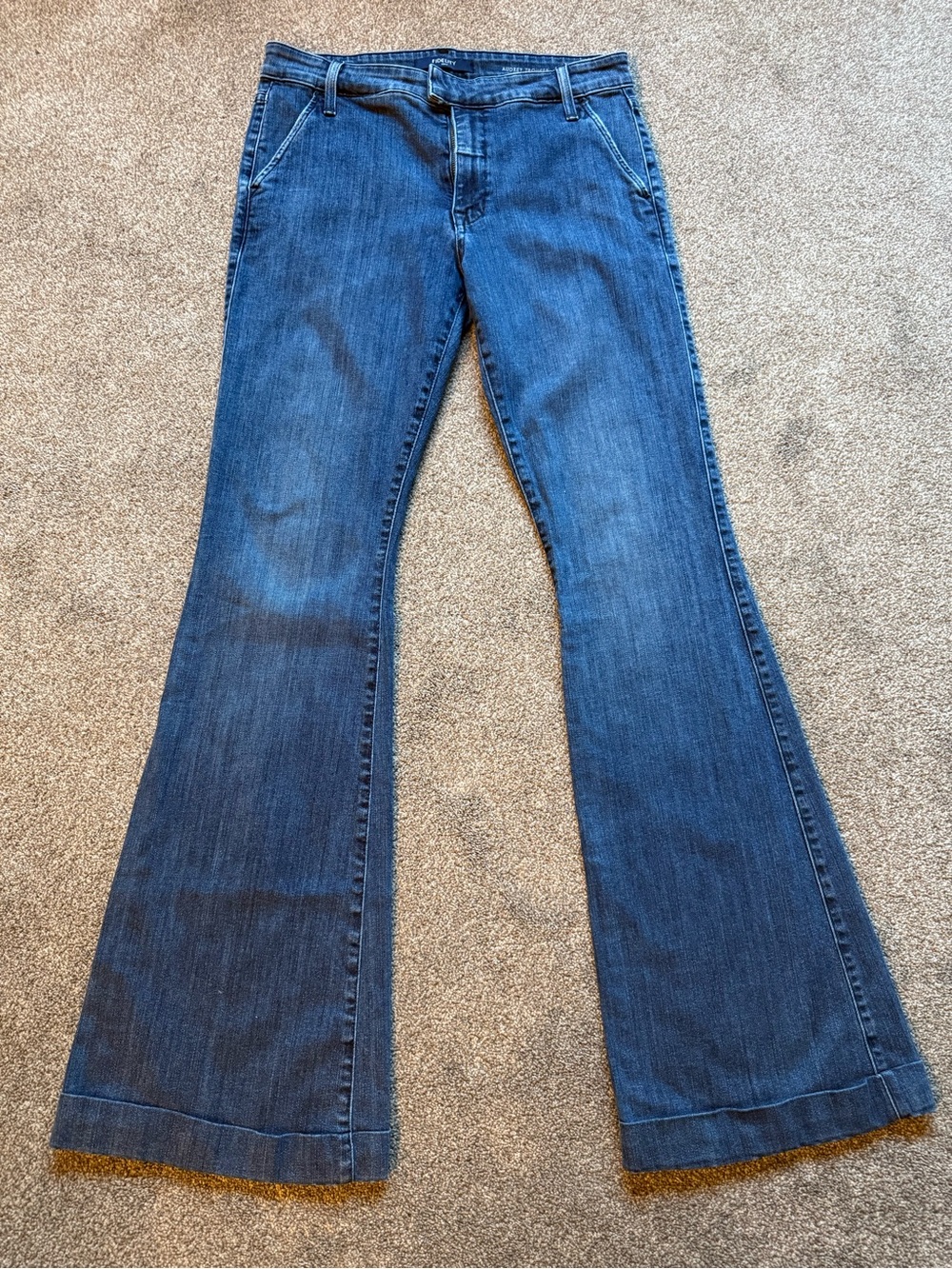 Fidelity Dark Blue Flare Jeans